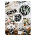 thumbnail image 3 of Black Rose Cloth Napkins Set of 6 Reusable Dinner Napkins, Vintage Pastoral Botanical Floral Leaves Vines Cocktail Napkin Washable Table Napkins for Wedding/Holiday Party/Baby Shower 20"x20", 3 of 7