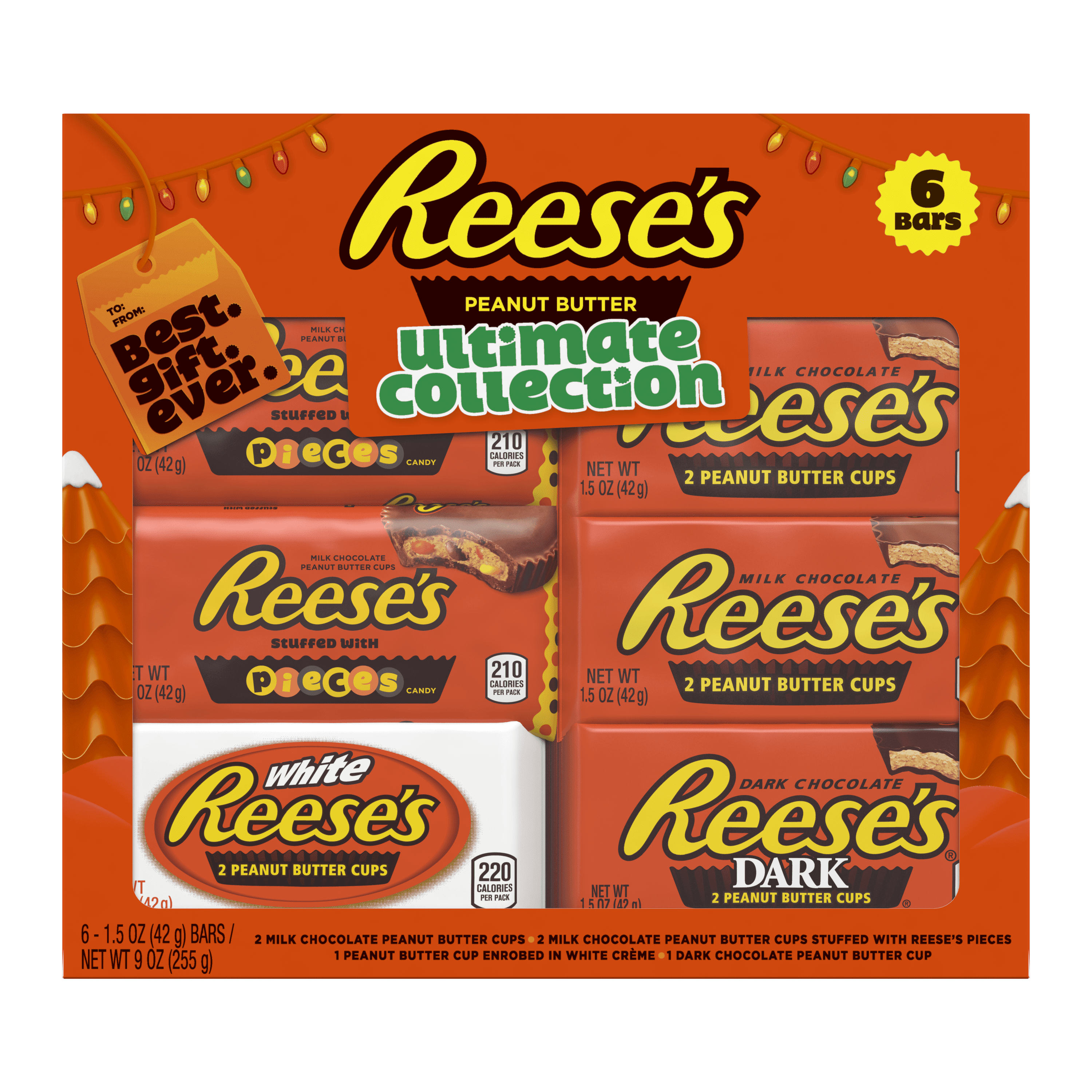 Reese's, Assorted Holiday Peanut Butter Cups, 9 Oz, 6 Count - Walmart ...
