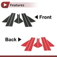 thumbnail image 3 of Unique Bargains Door Pillar Window Trim Anti Scratch Sticker Pillar Posts Cover for Hyundai Accent 2018-2022 Carbon Fiber Black Front Rear Left Right 8 Pcs, 3 of 6