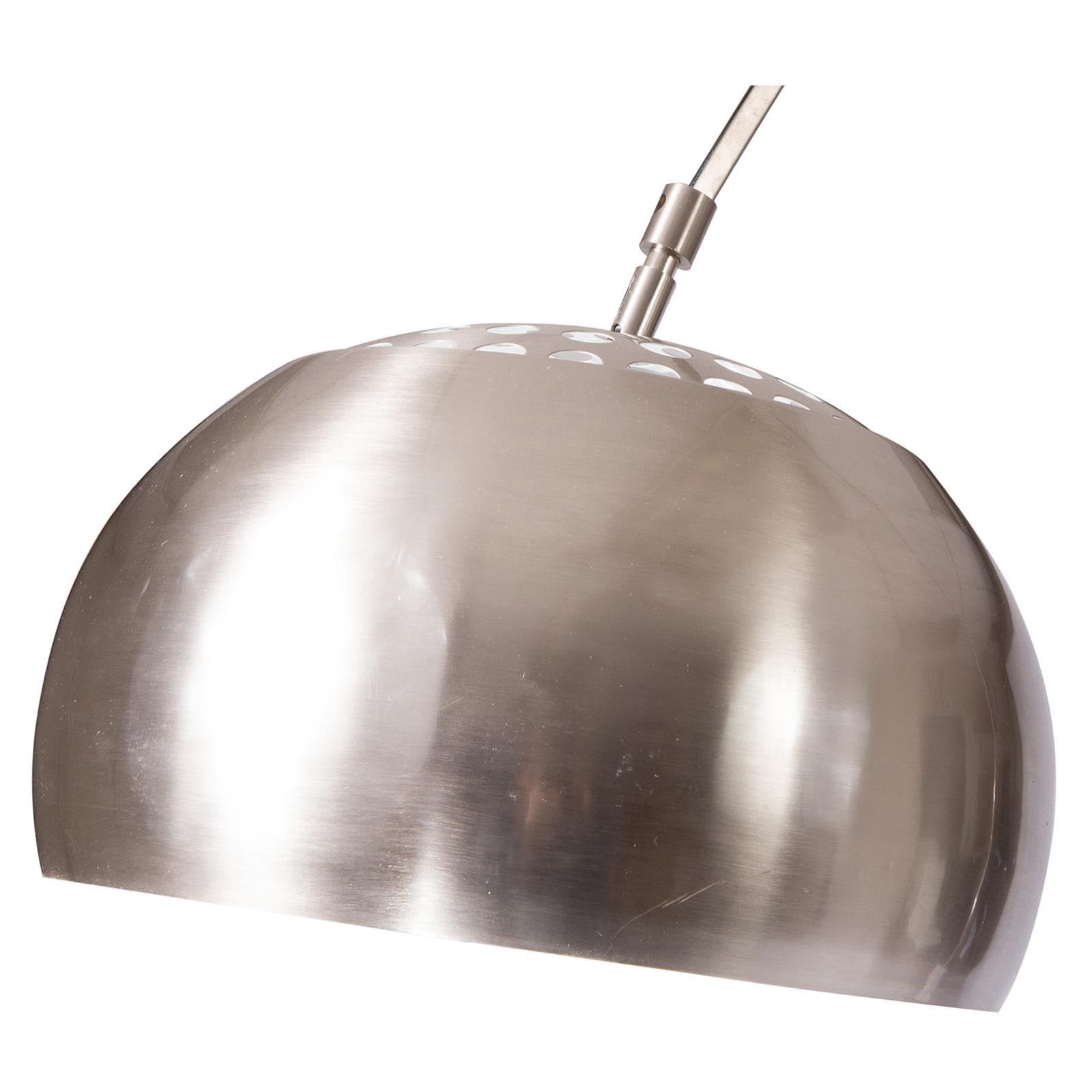 LeisureMod Arco Lamp with Marble Cube Base