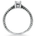 thumbnail image 2 of Pompeii 1/2ct Princess Cut Diamond Engagement Ring 14K White Gold (G/H,I2), 2 of 2