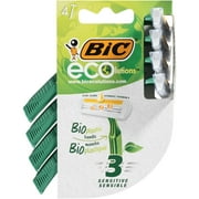 Angle View: BIC ECOlutions Sensitive Shavers, 4 count