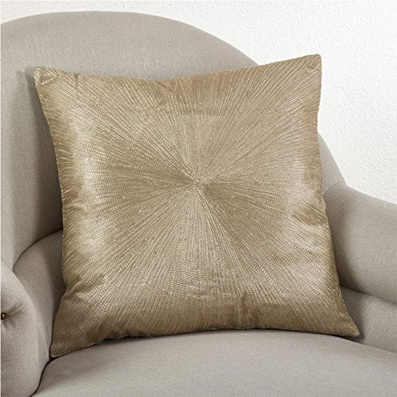 Fennco Styles 20-inch Shimmering Starburst Down Filled Throw Pillow, 4 Colors (Gold)