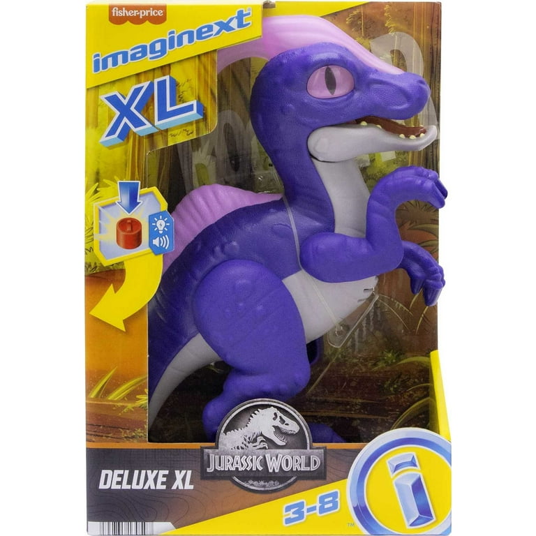 Imaginext Jurassic World Large Parasaurolophus Dinosaur Figure, 10