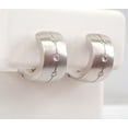 thumbnail image 5 of 14K White Gold Plated 1.50Ct Round Cut Lab Created Diamond Huggie Hoop Women's Engagement Earrings 925 Silver, 5 of 5