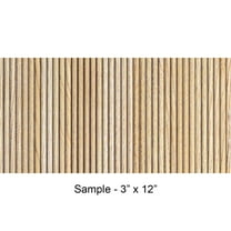 MG-2014 Rounded Mini Slats Maple Polystyrene Wood Slat Walls 3 in x 12 in Sample - 1 Piece