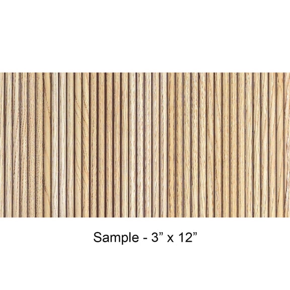 MG-2014 Rounded Mini Slats Maple Polystyrene Wood Slat Walls 3 in x 12 in Sample - 1 Piece