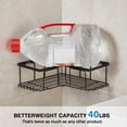 thumbnail image 3 of Corner Shower Caddy, Bathroom Shower Organizer with Soap Holder, Adhesive Rust Proof Shower shelves, Shower Storage Basket Rack Shampoo Holder Organizer Shower Accessories, 3 of 8