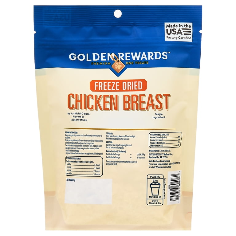 Golden Rewards Freeze Dried Chicken Dog Treats, 3 oz photo 6