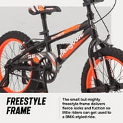 Mongoose Mutant Kids BMX Style Boys Bike, 16-in. Wheels, Kids Ages 3 - 5, Black & Orange