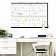 thumbnail image 5 of DOLLAR BOSS Dry Erase Board 36" x 24" Calendar Whiteboard 4 Month White Board Calendar for Wall 4 Monthly Magnetic Calendar Whiteboard Wall Mounted Office Supplies for Office Home, Black Frame, 5 of 8
