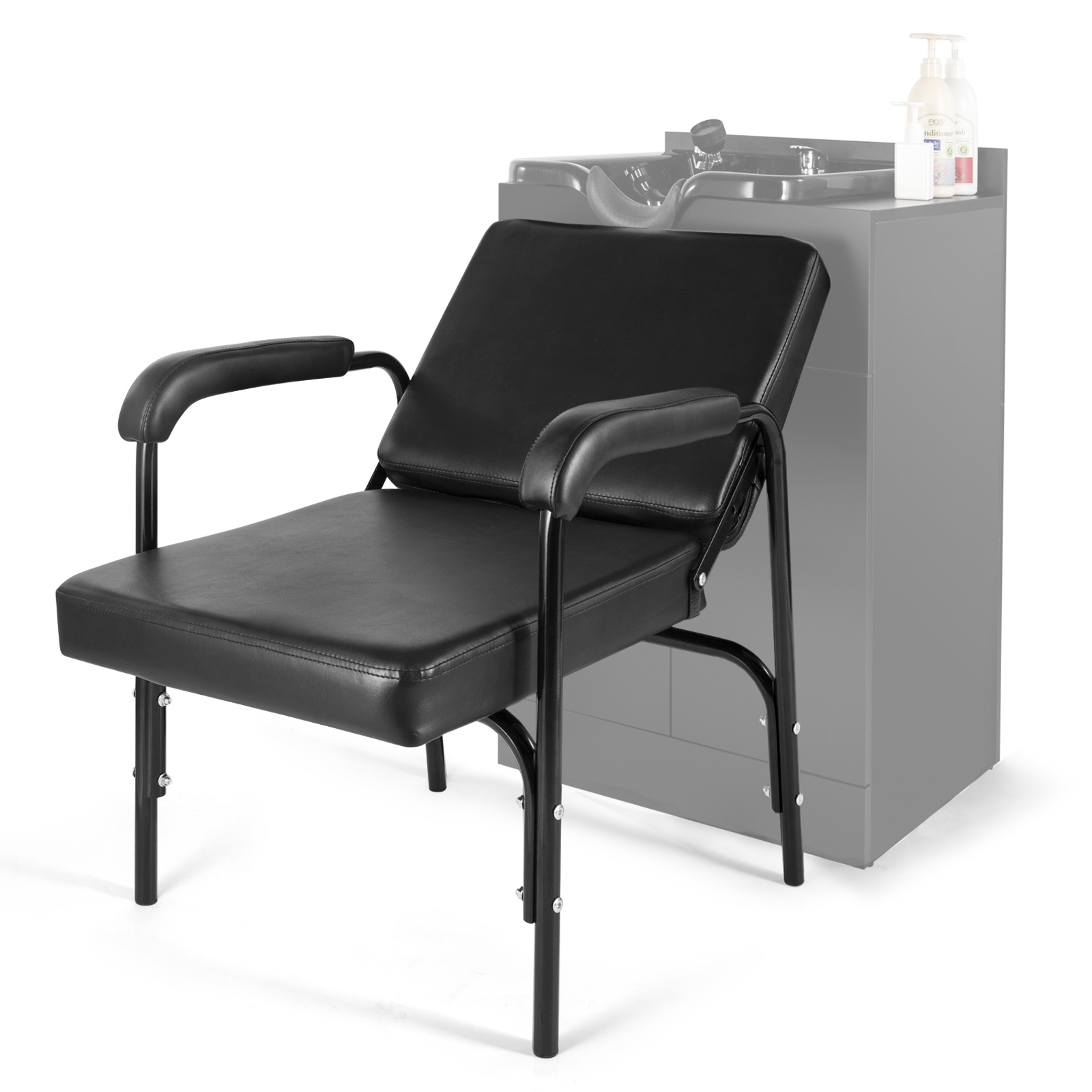 Artist hand Auto Reclining Barber Shampoo Chair Salon Spa Beauty Hair Styling