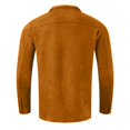 thumbnail image 4 of Kureaily Men Solid Color Lapel Button Cardigan Jacket European And Pocket Velvet Casual Loose Long Sleeved Jacket, 4 of 5