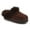 Chocolate, variant on Womens Taran Sherpa Round Toe Warm Flexible Comfort Mule Slipper