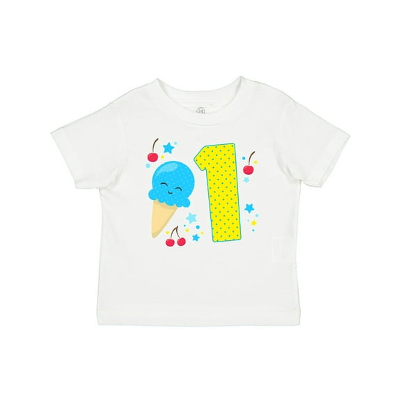 Inktastic Ice Cream First Birthday in Blue Boys or Girls Baby T-Shirt
