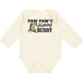 thumbnail image 3 of Inktastic Paw Paw's Fishing Buddy Boys Long Sleeve Baby Bodysuit, 3 of 5