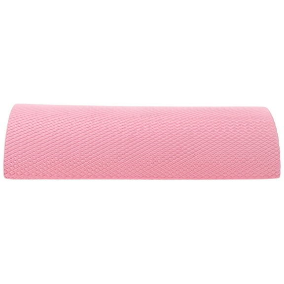 HONITANO 1Pack Pink Semicircle EVA Fitness Roller for Back Muscle Massage and Core Strengthening 11.8x5x2.5in