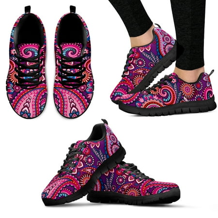 

Luxury Brand Bohemia Mandala Flower Print Casual Sneakers for Women Comfortable Air Flat Shoes Femme Lace up Zapatos