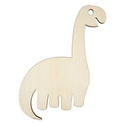Hello Hobby Wood Stegosaurus Dinosaur Shape, Ready-to-Decorate Die-Cut Shape, 3" x 0.145" x 4"