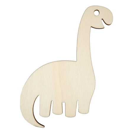 Hello Hobby Wood Stegosaurus Dinosaur Shape, Ready-to-Decorate Die-Cut Shape, 3" x 0.145" x 4"