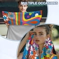 thumbnail image 6 of Binienty Hippie Floral Frog Car Seat Towel Cover After Gym Workout Beach Swimming Boho Sweating Car Seat Cover Fits for Car SUV Sedan Truck Front Seats, 6 of 8