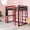 Black+Red, variant on Twin Loft Bed with L-Shaped Desk & Pegboard, Sturdy Metal High Loft Bed with Removable Ladder & Storage Shelves, Space-Saving Bed Frame for Bedroom Dorm, Easy Assembly