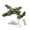 Vert, variante sur HILABEE Modèle d'Avion 1/72 Robuste Fait à la Main avec Base pour Étagère Maison Fête des Enfants Gris
