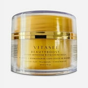 Vitasei Beautyboost Hydro Booster Anti-Aging Cream W/Hyaluronic Acid, Cotton Stem Cells, Squalane & Niacinamide- 1.7 Fl Oz Gel-Cream Moisturizer for Extra-Dry Skin, Skin Elasticity, Quick-Absorbing