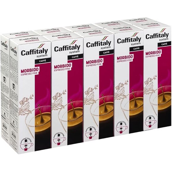 Caffitaly Ecaffe Fine Morbido Coffee, 100 Count, Fine Morbido