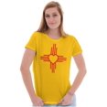 thumbnail image 5 of New Mexico Love Zia Sun Flag Symbol Women's T Shirt Ladies Tee Brisco Brands 2X, 5 of 6