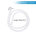 thumbnail image 2 of Uxcell 155 pcs Natural Spacer Beads 4mm Loose Semi Stone Beads for Bracelet, White Jade, 2 of 7