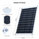 thumbnail image 2 of Kit de panel solar flexible de 60 W CC 5 V/18 V IP65 yeacher  Juego de paneles solares, 2 of 7