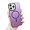 Purple, variant on Designed for iPhone Case,Luxury Electroplated Crystal Matte Skin Touch[Compatible with Magsafe] Shockproof Protective Cover Phone Case (iPhone 15,Green)