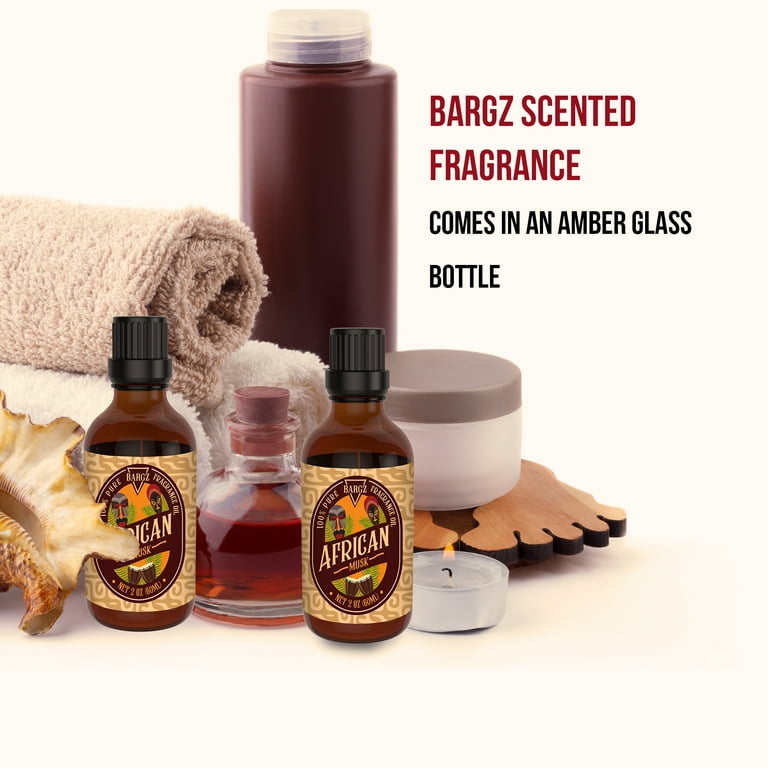 Bargz African Musk Fragrance Oil - Glass Amber Pure Therapeutic