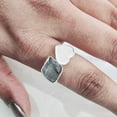 thumbnail image 4 of Natural Labradorite Ring, Rough Labra Gemstone Ring, Birthstone, Heart Ring, 925 Sterling Silver, Womens Ring, Christmas, Thanksgiving, Handmade, Statement Jewelry, Rough Gemstone Jewelry, 4 of 5