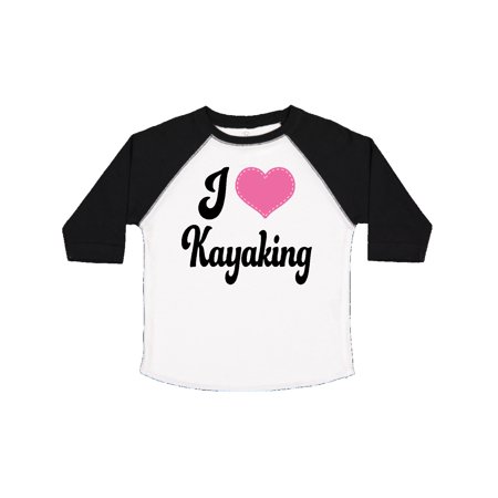 

Inktastic Kayak Gifts I Love Kayaking Gift Toddler Toddler Girl T-Shirt