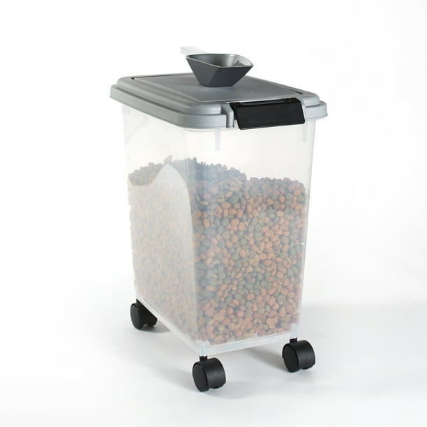 Wheeled Pet Food Container Storage, Pet Food Storage Bin On Wheels