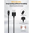 thumbnail image 2 of [1 Pack]Magnetic Charger Cable for Mingdaln 1.93-inch Fitness Tracker,Compatible for Mingdaln Smart watch Charging Replacement Accessory 1M/3.3ft - Black, 2 of 7
