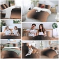 thumbnail image 5 of 3 Piece LightSalmon Black Ombre Duvet Cover Set Twin Size,Microfiber Comforter/Quilt Cover with Corner Ties and 2 Pillowcases,Modern Gradient Abstract Art All Season Soft Bedding with Zipper Closure, 5 of 8