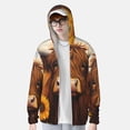 thumbnail image 2 of Balery Countryside Sunflower Cow Sudadera ligera de manga larga con capucha y protección solar UPF 50+ para hombre y mujer, ideal para pesca y running-3X-Large, 2 of 7