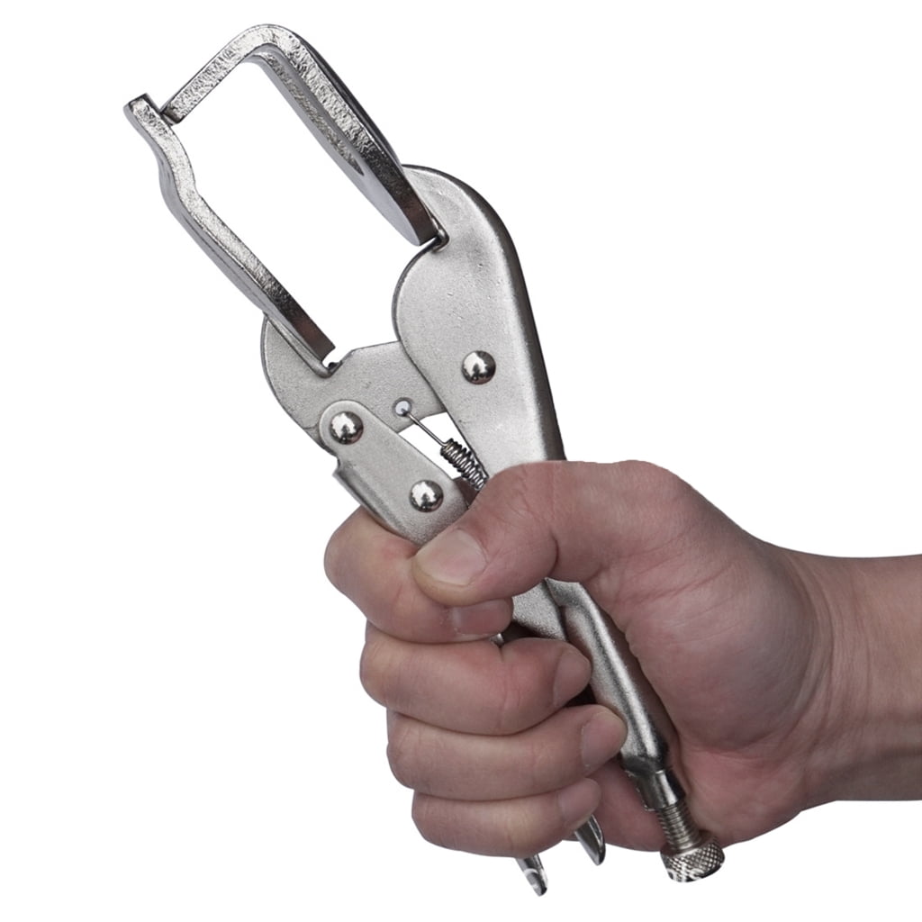 Tizuqe 9inch Heavy Duty C Clamp Locking Pliers Heavy Duty Welding C Clamp Pliers Vises