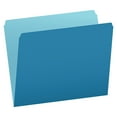 thumbnail image 2 of Pendaflex Two-Tone File Folder, Letter Size, 1/3 Cut Tabs, Blue, Pack of 100, 2 of 2
