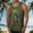 Army Green, variant on Polka Dot Tank Top Fishing Vests Men'S Summer Fashion Casual Sleeveless Printed Round Neck Ruffle Tank Top