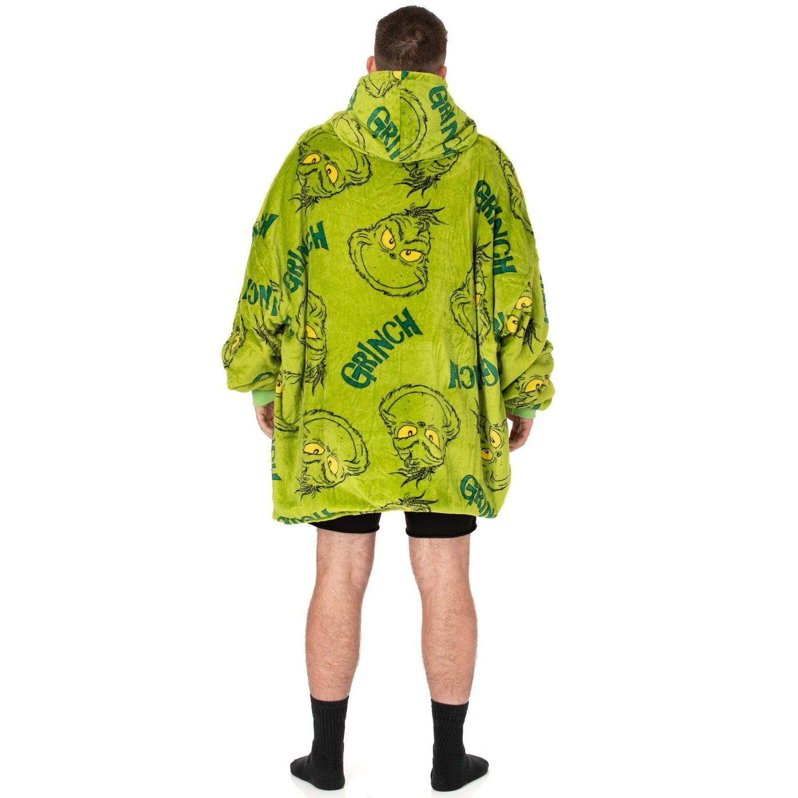 The Grinch Adult Oversized Hoodie Blanket Walmart