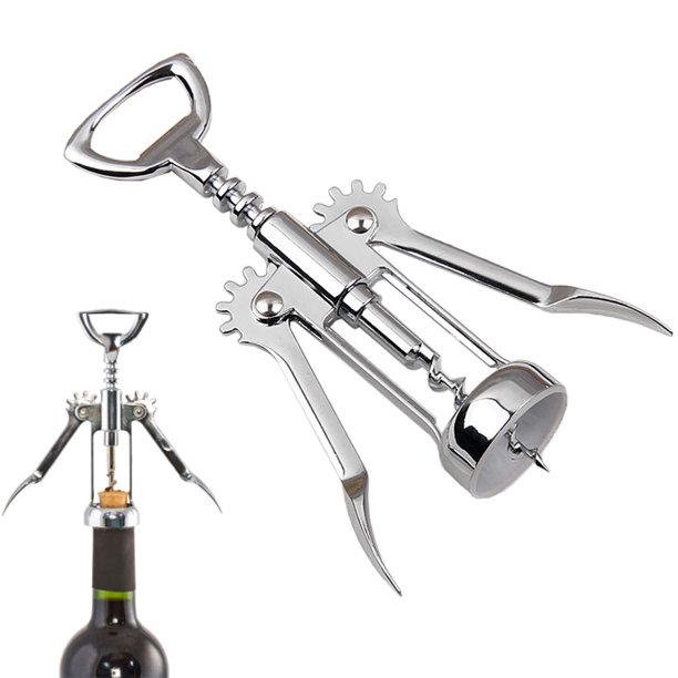 Stainless Steel Wing Corkscrew Wine Opener Red Wine Beer Bottle Cap