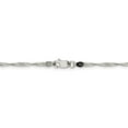 thumbnail image 3 of 925 Sterling Silver 2mm Singapore Chain; 26 inch; Lobster Clasp; for Adults and Teens; for Women and Men, 3 of 4