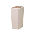 thumbnail image 1 of Billuyoard Bote de basura abierto con un clic, bote de basura grande, compacto, conveniente, cubo de basura de cocina, tapa ancha, bote grande de Suministros de limpieza para el hogar Beige, 1 of 6