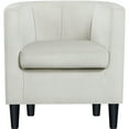 thumbnail image 7 of Yaheetech Upholstered Barrel-shaped Accent Chair for Living Room, Beige, 7 of 7