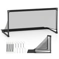 thumbnail image 1 of Costway 5ft x 2.5ft Portable POP Up Toddler Soccer Net with Metal Frame, 4 Ground Stakes, 1 of 10