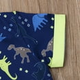 thumbnail image 6 of Baby Boy's Summer Clothes Sets Short Sleeve Dinosaur Print T-shirt Top + Solid Color Shorts Set, 6 of 7